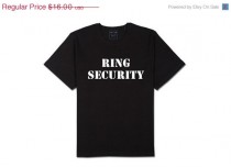 wedding photo - ON SALE Ring Bearer RING Security t-shirt variety of sizes colors available Personalized Custom made Wedding Rehearsal