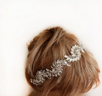 wedding photo -  Bridal Crystal Headband, wedding Headband, wedding Accessory, Bridal Hair Accessories, Crystal Band Bridal