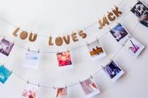 wedding photo - Easy Peasy Polaroid Photo Banner DIY