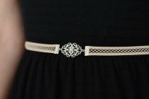 wedding photo - Bridal Belt - Wedding Belt - Nude belt - Silver Belt - Wedding Dress Belt - Wedding Gown Belt - Wedding Accessories - Strech Belt