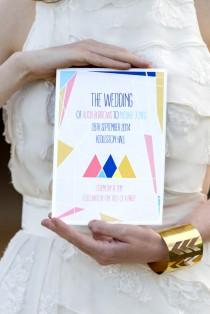 wedding photo - Geometric Wedding Styling by Mad Philomena