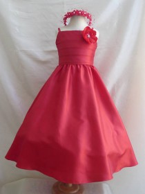 wedding photo - Flower Girl Dresses - RED (FD0SP7) - Wedding Easter Junior Bridesmaid - For Children Toddler Kids Teen Girls
