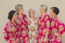wedding photo - Magenta Bridesmaids Robes Sets Kimono Crossover Robe Spa Wrap Perfect bridesmaids gift, getting ready robes, Weddingl shower party favors