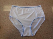 wedding photo - Vintage Panties White Underwear High Waist Grannies Lingerie Plus Size XL Retro Style