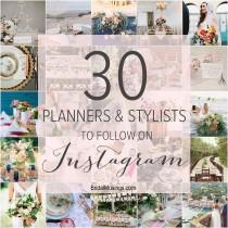 wedding photo - 30 Planners and Stylists to Follow on Instagram