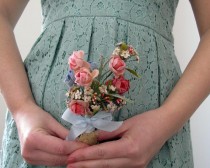 wedding photo - Vintage Floral Millinery Bouquet