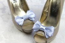 wedding photo - Light Purple Shoe Clips, Mauve Bow Shoe Clip, Mauve Wedding Accessories Shoes Clip, Purple Bow Clip Shoes