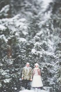 wedding photo - Intimate Skiing Wedding In Mürren, Switzerland
