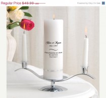 wedding photo - On Sale Personalized Wedding Unity Candle Set - Song of Songs_330