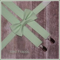 wedding photo - Mint Bow Tie and Suspenders:  Toddler Suspenders, Suspenders and Bow Tie, Boys Braces, Light Green, Wedding, Ring Bearer