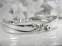 wedding photo - Spoon Bracelet, Spoon Jewelry, Silverware Bracelet, Silverware Jewelry, Bridesmaids Bracelet, Victorian Wedding - 1961 Gaiety