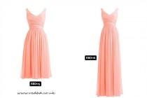wedding photo -  Coral Bridesmaids Dresses from RedBD