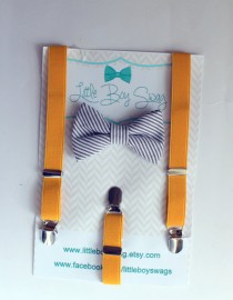 wedding photo - Boys Bow Tie Suspenders Set..Valentines Day Bow Tie..Boy Formal Wear..Bow Tie Suspenders..Baby Clothing..Ring Bearer Outfit..Bow Tie..Boys