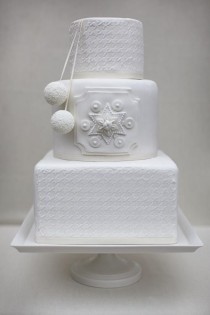 wedding photo - Modern Wedding Cakes (with Some Pizzazz) From Erica O’Brien Cake Design