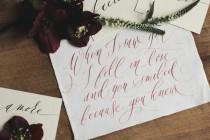 wedding photo - Valentine's Calligraphy & Floral Inspiration 