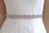 wedding photo - Wedding belt sash diamond wedding belt crystal bride belt ,jen