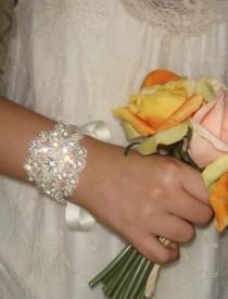 wedding photo - Isabella Bridal Cuff Bracelet, Rhinestone Cuff, Cuff, Wedding Cuff,  Wedding Bracelet, Bridal Accessories, Bridal Cuff, Wedding Jewelry