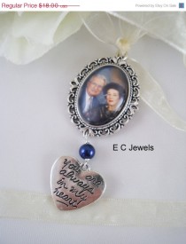 wedding photo - ON SALE Custom Bouquet Charm with a Pearl Accent - Pick your color