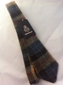 wedding photo - Mans Harris tweed tie made in Scotland gift vegan Scottish tartan Scottish wedding groomsmen corporate