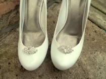 wedding photo -  Wedding Rhinestone Shoe Clips - Bridal Shoe Clips, Rhinestone Shoe Clips, Crystal Clips for shoes, pumps Best Seller
