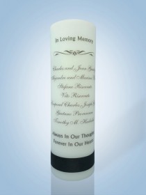 wedding photo - Personalized Wedding Memorial Candle