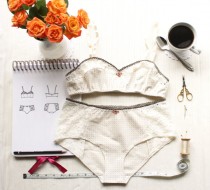 wedding photo - Lingerie Set Sewing Pattern Ohhh Lulu Bambi Bra and Grace Panties Vintage Style Woven Lingerie PDF Instant Download Sewing Patterns