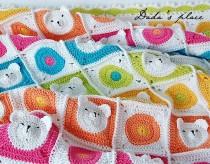 wedding photo - How to Make Teddy Bear Granny Square Blanket - Crochet - Handimania