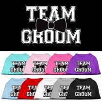 wedding photo - Screen Printed Dog Shirt, "Team Groom"