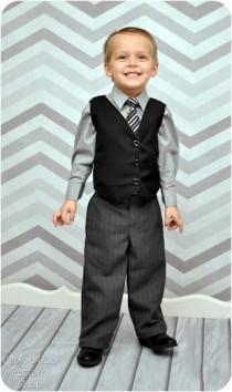 wedding photo - Little Gentleman Pants and Vest: boys pants pattern, boys vest pattern, boys suit pattern