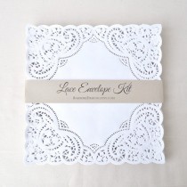 wedding photo - DIY Lace Envelope Kit.
