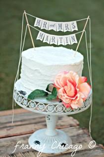 wedding photo - Wedding Cake Topper - Rustic wedding - wedding cake banner - topper wedding cake