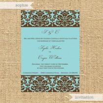 wedding photo - Printable Personalized Invitation- Sophie Design