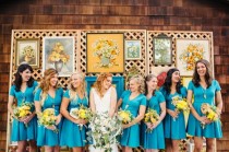 wedding photo - Whimsy California Morning Wedding In Lively Colors 