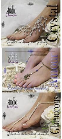 wedding photo -  Wedding trends for beach wedding barefoot sandals
