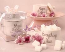 wedding photo - Sugar, Spice and Everything Nice Ceramic Sugar Bowl Favor