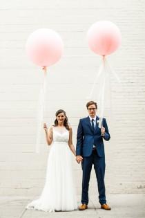 wedding photo - Creative Toronto Wedding with Stylish Backdrops