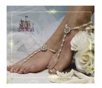 wedding photo -  BEAUTIFUL Barefoot sandals 