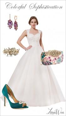 wedding photo - Wedding Day Look: Colorful Sophistication - Belle The Magazine