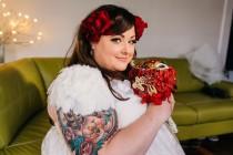 wedding photo - It's all magical fairy lights and love at Dawn & Shannon's pagan wedding