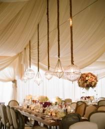 wedding photo - Inspiration Of The Day: Prismatic Glass Lamps