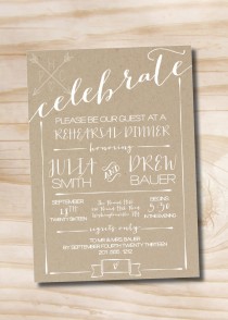 wedding photo - CELEBRATE Poster Engagement Party Invitation / Couples Shower Invitation / Rehearsal Dinner Invitation - You Print DIY