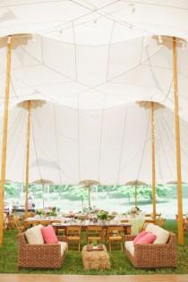 wedding photo - Tent Reception With Lounge Seating