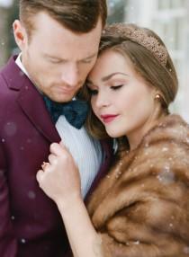 wedding photo - Cherish Workshop - Canadian Winter Wedding Inspiration