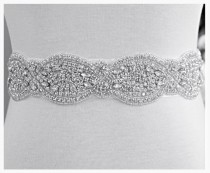 wedding photo - Crystal wedding dress belt crystal sash,Rhinestone bridal belt ,Julie