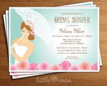 wedding photo - Bridal Shower Invitation - Wedding Shower Invite - Bridal Brunch Invite - Bride Umbrella Invitation - Printable - Digital File