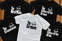 wedding photo - Groom t shirts (5) Bachelor Party groomsmen gift  for grooms gift from bride groom to be father of the groom gift bride shirt groomsman gift