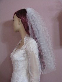 wedding photo - French Net Two Tier Wedding Veil
