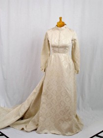 wedding photo - 50s Wedding Dress * 1950s Ivory Wedding Dress * Brocade Wedding Dress * 50s Bridal Dress * 1950s Ivory Bridal Dress * Alfred Angelo