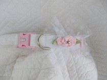 wedding photo - Wedding  Dog Collar Custom Made