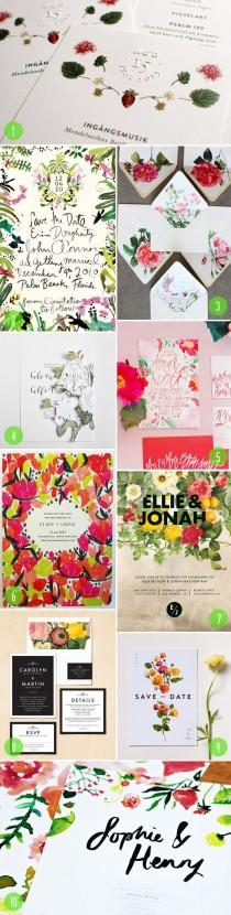 wedding photo - Top 10: Floral Invitations
